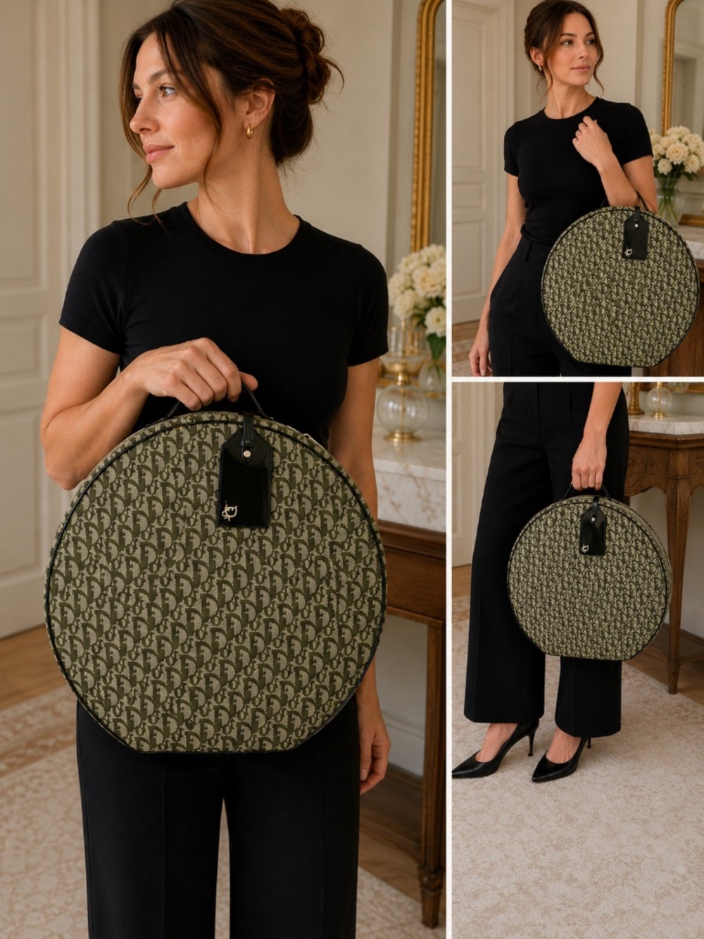Christian Dior Green Trotter Vanity Case Galliano Era Authenticated EXCELLENT